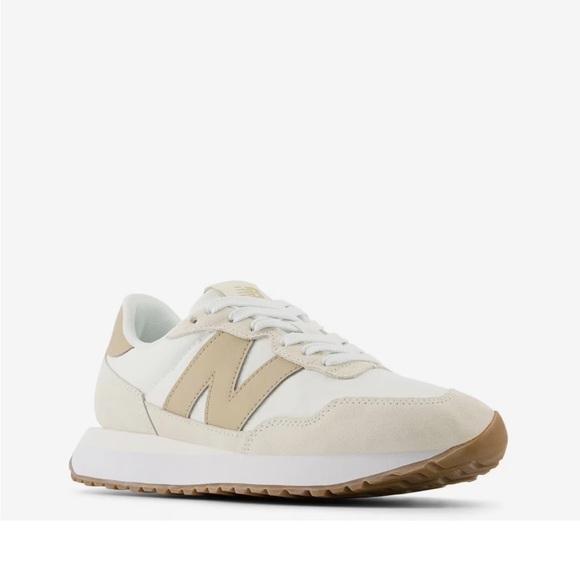 New Balance Shoes - New Balance 237 Women's White and Tan Sneakers